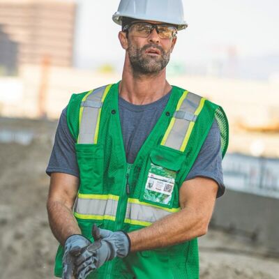 Unisex EV Series® Enhanced Visibility Multi-Pocket Mesh Vest Thumbnail