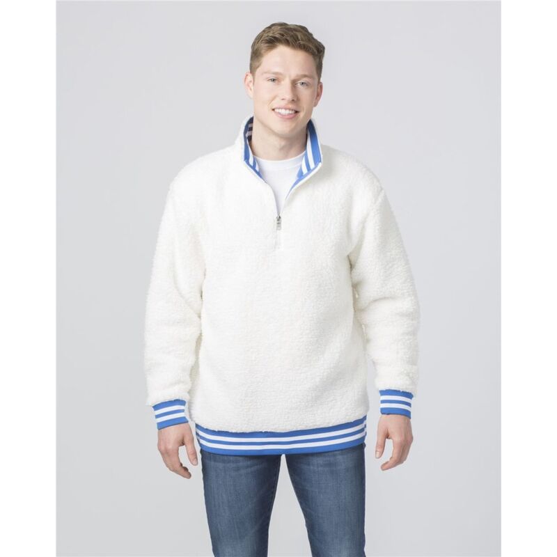 Unisex Varsity Sherpa Quarter-Zip Pullover Thumbnail