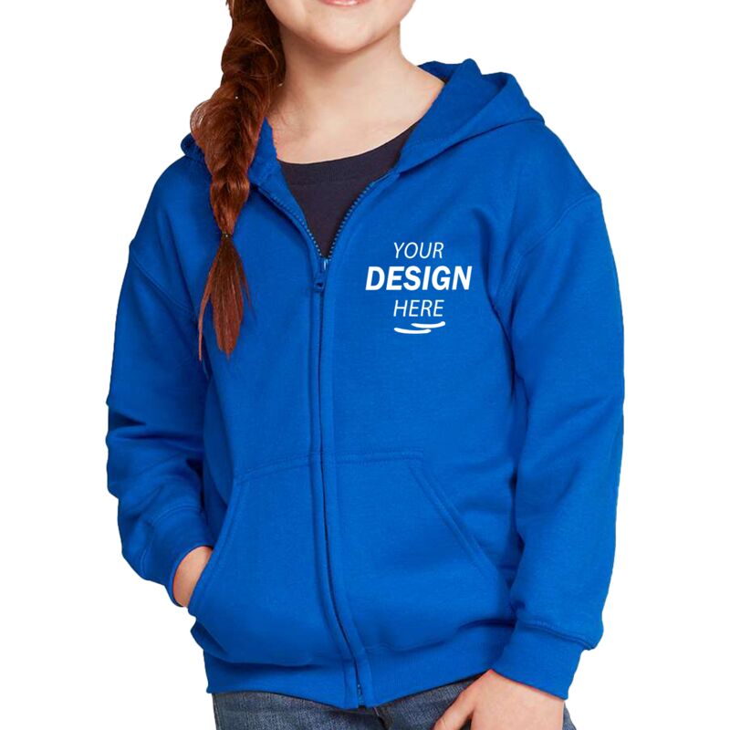 Gildan Youth Heavy Blend™ Full-Zip Hooded Sweatshirt Thumbnail