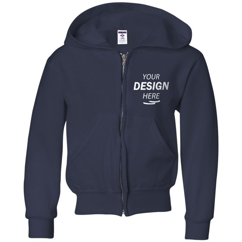 Jerzees Youth NuBlend® Full-Zip Hooded Sweatshirt Thumbnail